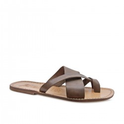 Leder Flip Flops Herren Zehentrenner Herren Handgefertigt In Italien Gianluca Das Leder Handwerker