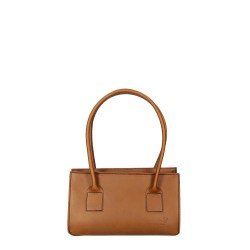 small tan leather bag