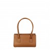 Handmade tan leather small handbag for women | Gianluca - The leather