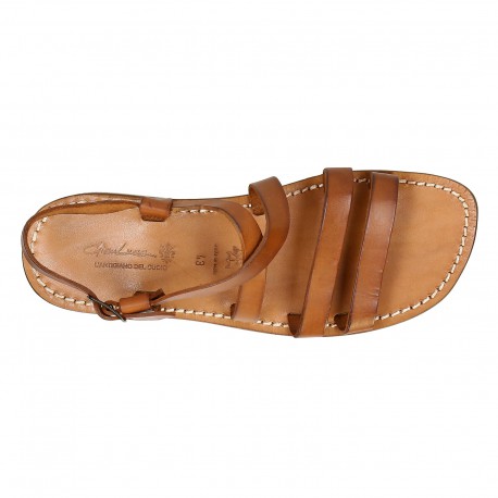 Handmade in Italy Franciscan mens sandals in vintage cuir leather | The ...