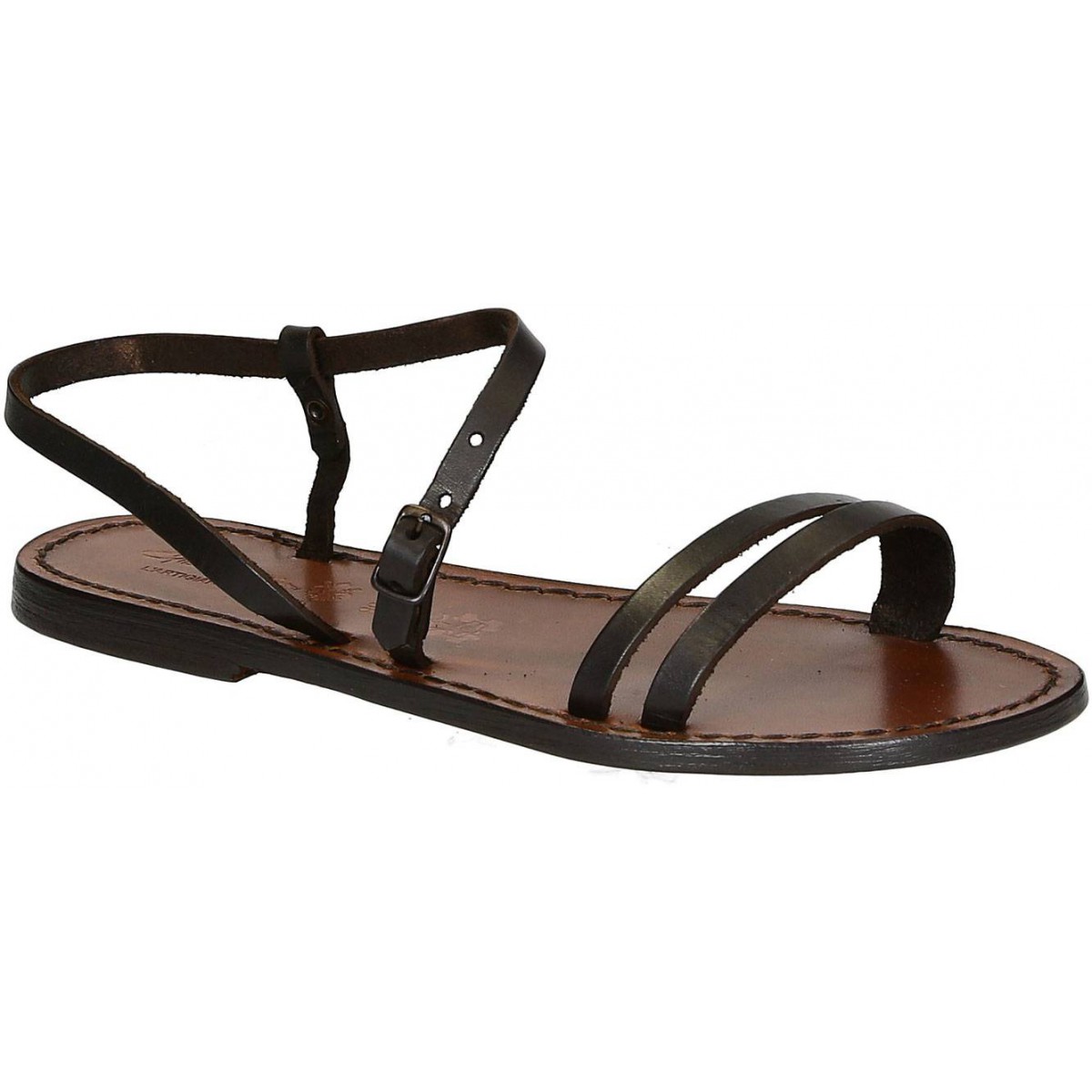 Share more than 140 dark brown flat sandals best - netgroup.edu.vn