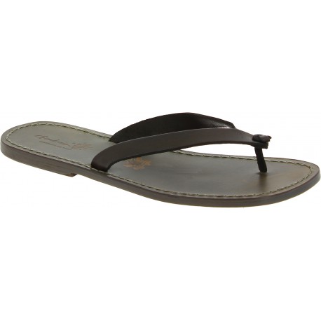 Handmade mud leather thongs sandals for men | The leather craftsmen