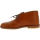 Women's tan leather chukka boots handmade in Italy