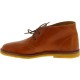 Women's tan leather chukka boots handmade in Italy