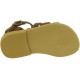 Attica Persephone Sandali gladiatore da bambino in pelle nubuck marrone chiusura con fibbia