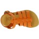 Attica Persephone Sandali gladiatore da bambino in pelle nubuck marrone chiusura con fibbia