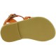 Attica Persephone Sandali gladiatore da bambino in pelle nubuck marrone chiusura con fibbia