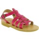 Attica Persephone Sandali gladiatore da bambino in pelle nubuck marrone chiusura con fibbia