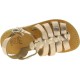 Attica Persephone Sandali gladiatore da bambino in pelle nubuck marrone chiusura con fibbia