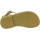 Attica Persephone Sandali gladiatore da bambino in pelle nubuck marrone chiusura con fibbia