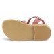 Attica Persephone Sandali gladiatore da bambino in pelle nubuck marrone chiusura con fibbia