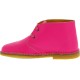 Bottines enfant en cuir fuchsia fait main en Italie