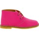 Bottines enfant en cuir fuchsia fait main en Italie