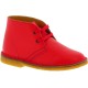 Bottines enfant en cuir fuchsia fait main en Italie