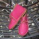 Botines para niños en piel fucsia hechos a mano en Italia