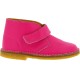 Bottines enfant en cuir fuchsia fait main en Italie