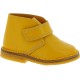 Bottines enfant en cuir veritable jaune moutarde fait main en Italie