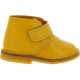 Bottines enfant en cuir veritable jaune moutarde fait main en Italie