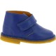 Kinder blau Leder desert boot mit klett handgefertigt in Italien