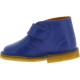 Kinder blau Leder desert boot mit klett handgefertigt in Italien