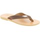 Man flip flops in dark brown nubuck handmade in Greece