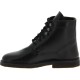 Men's black leather ankle boots handmade in Italy