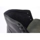 Men's black leather ankle boots with winter lining