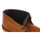 Desert boots femme en cuir marron avec doublure d'hiver