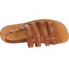 Sandalias jaula para hombre en piel color cuero