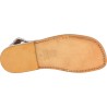 Tan men's roman leather sandals Handmade in Italy